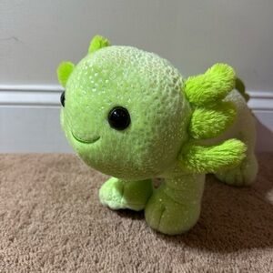 Build A Bear Axolotl Axoglowtl Halloween Glow In Dark Plush 2024 Green Stuffed